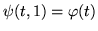 $\psi (a,\lambda)=\gamma (a)= \varphi (a),
 \psi (b,\lambda)=\gamma (b)= \varphi (b)$