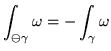 $\displaystyle{\int_{\gamma\oplus\varphi} \omega =
\int_\gamma \omega +\int_\varphi \omega}$