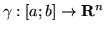 ${\cal L} (\gamma ) = \int_a^b \vert \gamma^\prime (t)\vert dt$