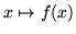 $x^\prime\mapsto f(x^\prime, x^{\prime\prime})$