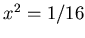 $(1/4, \log 1/4)$